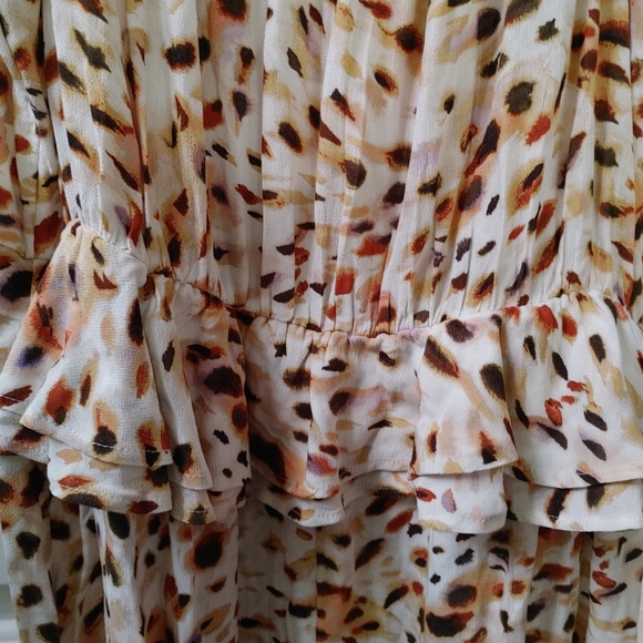 #36 Sofia Vergara Sweetheart Ruffle Long Midi Dress ~ Size XL - Picture 10 of 12